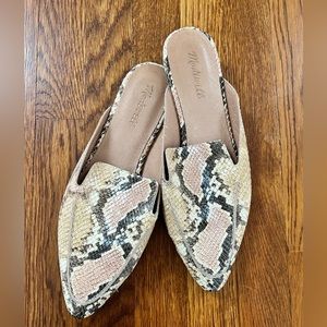 Madewell Snakeskin Mules
